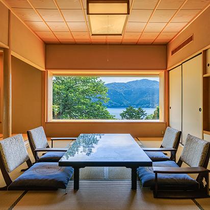 客室からの龍宮殿の景色
